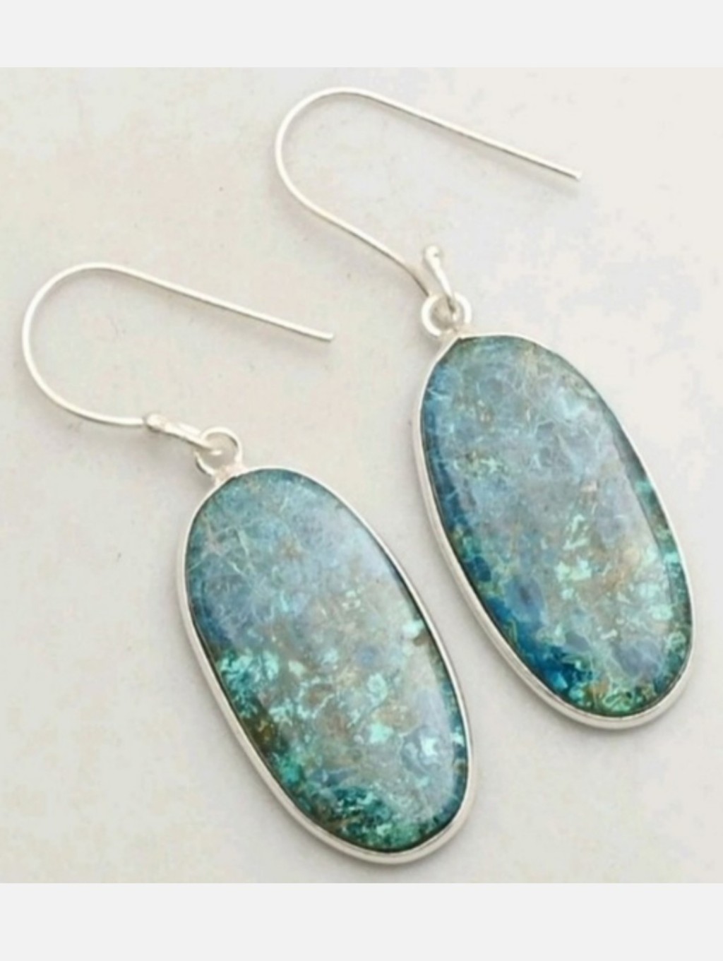 Shattuckite Gemstone Handmade 925 Sterling Silver Handmade Drop Dangle Earrings